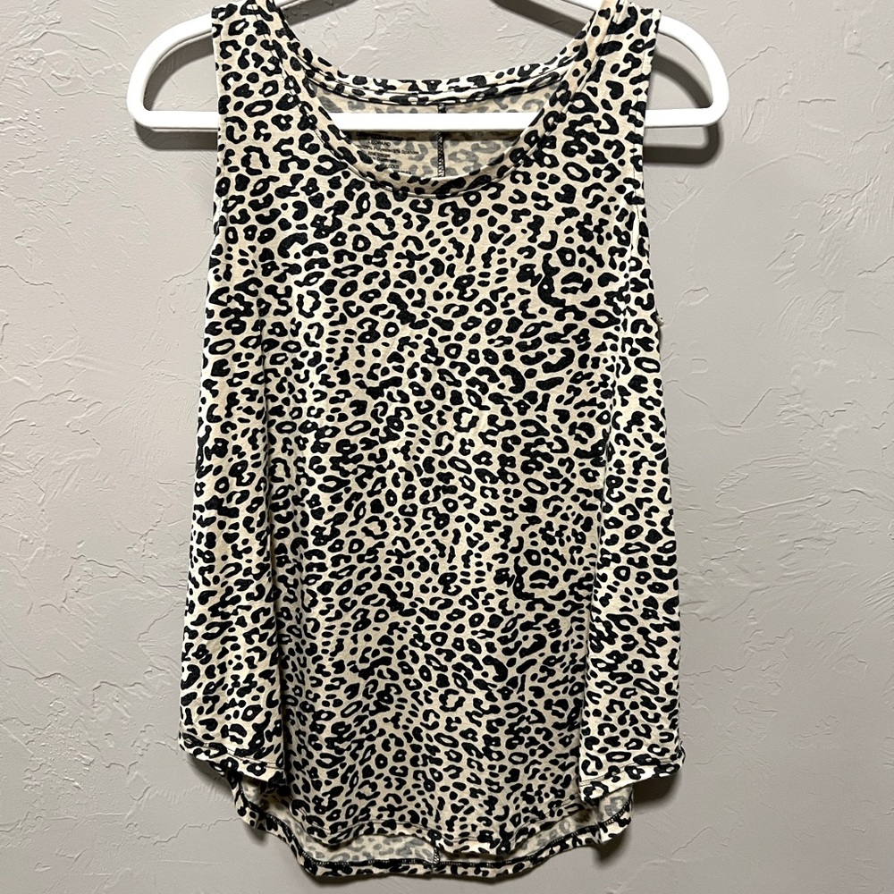 Leopard Drapey Tank Top